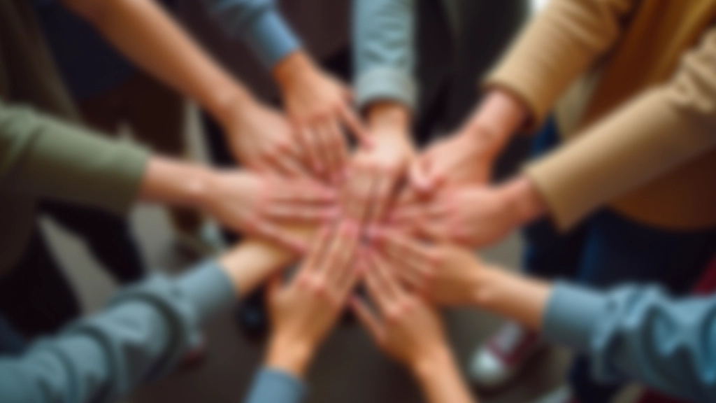 Gruppo di persone che si riuniscono in cerchio, connessione umana, comunità di supporto, mentori e amici insieme