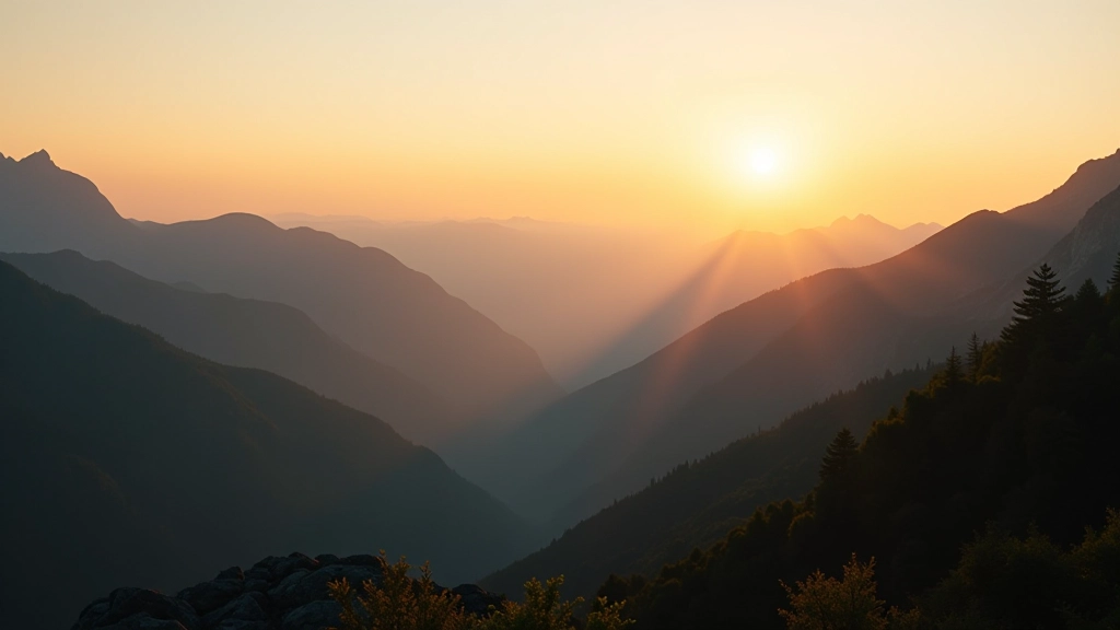 Paesaggio montano italiano con alba, simbolo di rinascita e speranza dopo le difficoltà